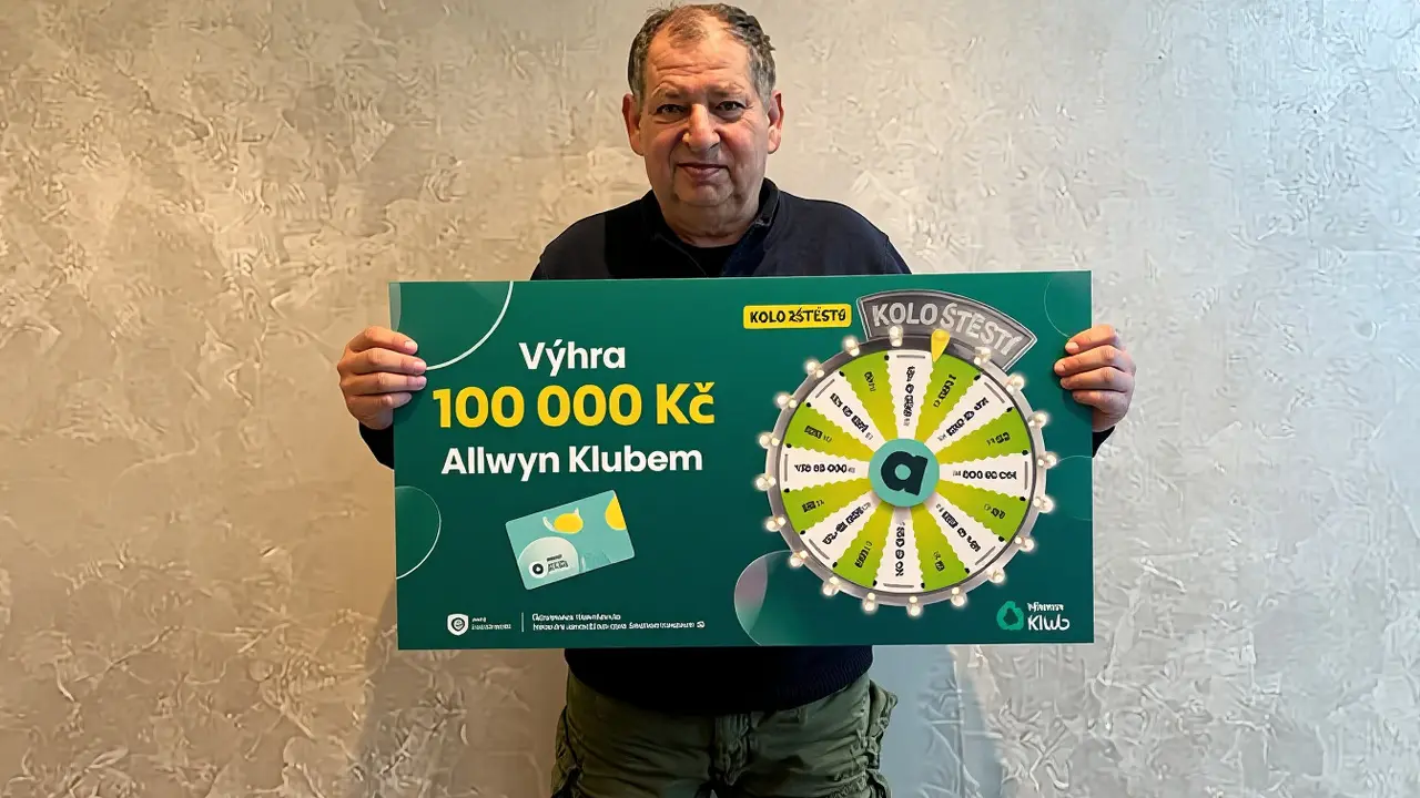 Pan Vlastimil z Ústí vyhrál 100 000 Kč díky kartě Allwyn